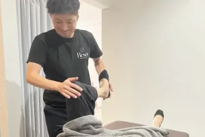 施術の模様